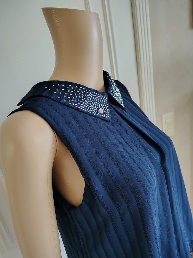 Stijlvol blousje van amelie amelie, Verzenden, Zo goed als nieuw, Maat 38/40 (M), Blauw