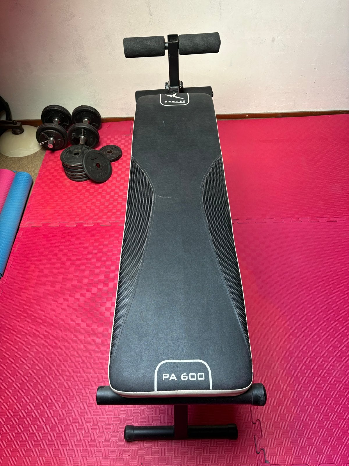 Domyos PA 600 Buikspierbank bench, Ophalen, Gebruikt, Overige typen, Buik