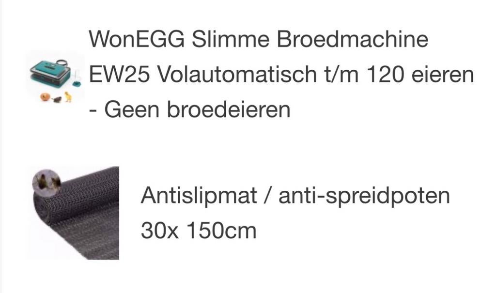 WonEGG Slimme Broedmachine EW25, Ophalen of Verzenden, Broedmachine