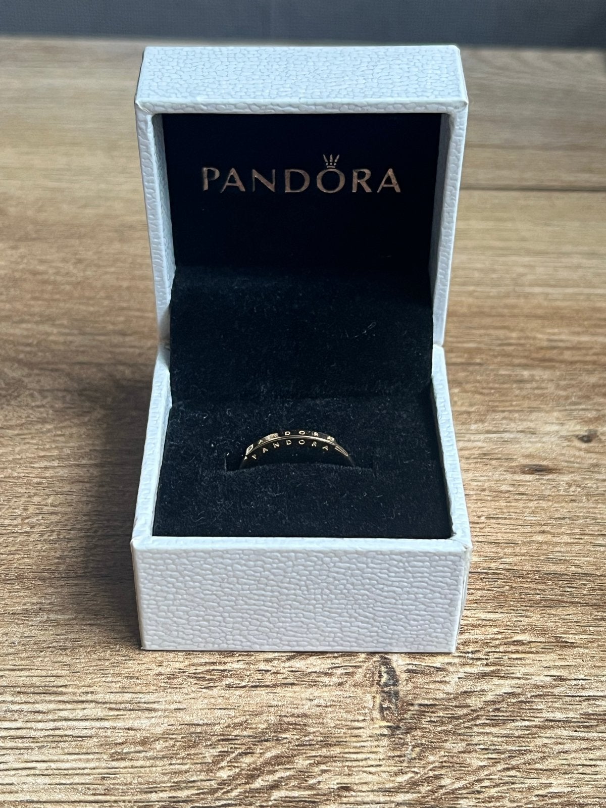 Pandora 14k Gouden ID-Signature Ring Maat 54 Nieuw, Ophalen, Nieuw, 17 tot 18, Dame