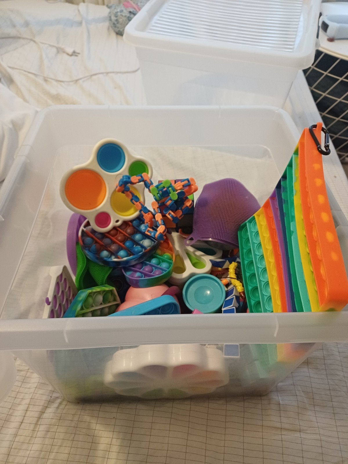 Grote verzameling fidget toys / sensorisch speelgoed, Ophalen of Verzenden, Zo goed als nieuw