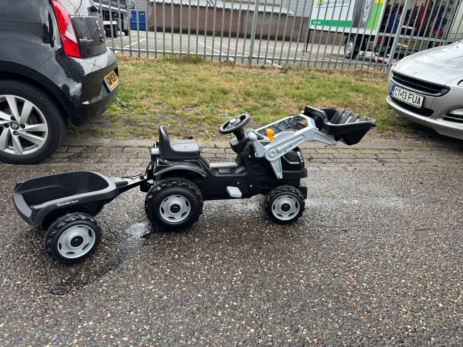Smoby Farmer XL traptractor met voorlader en aanhanger, Ophalen, Nieuw, Overige merken, Met kar of aanhanger