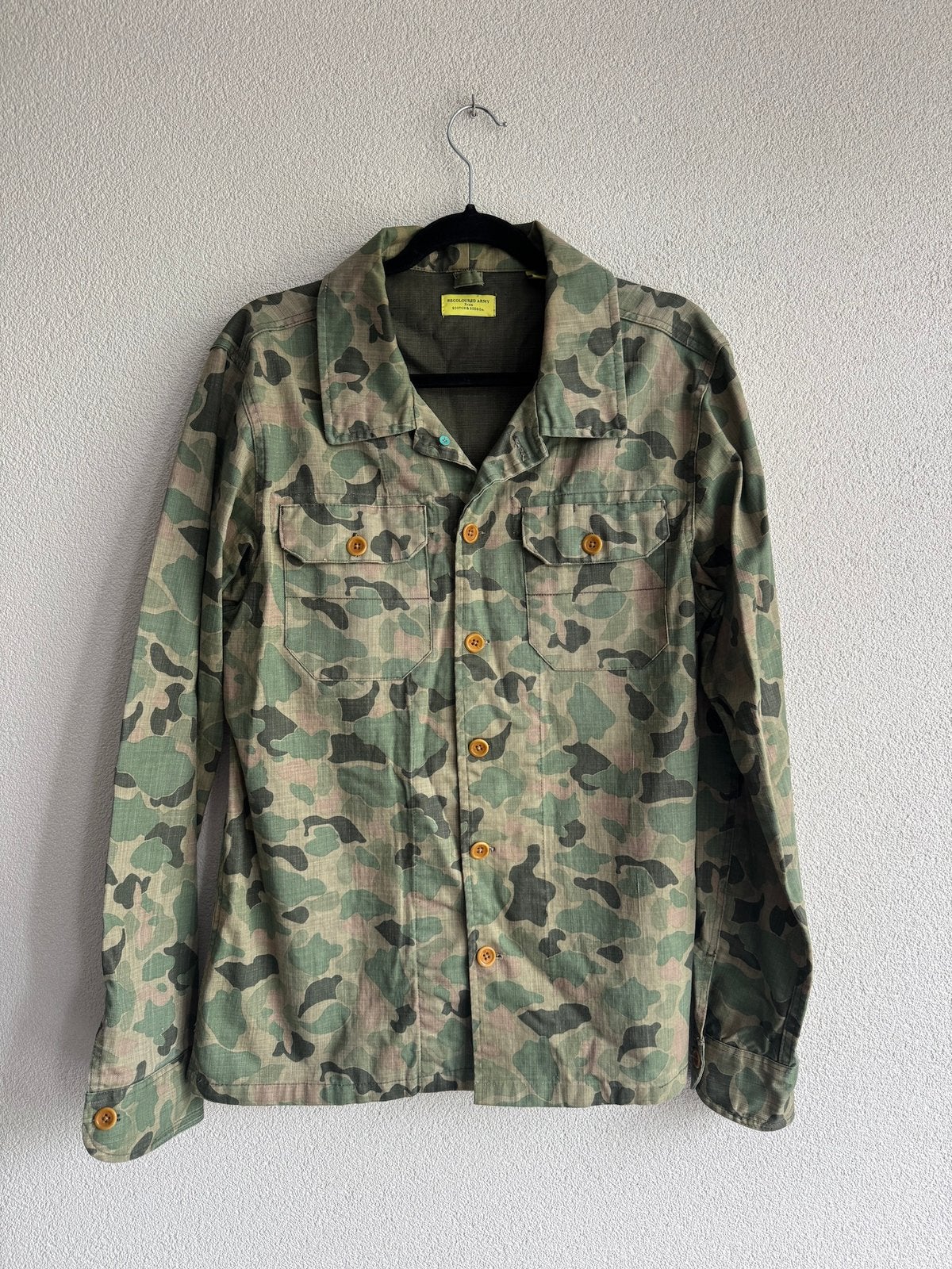 Scotch & Soda leger army print katoenen jack, Kleding | Heren, Jassen | Zomer, Maat 52/54 (L), Scotch & Soda, Ophalen of Verzenden