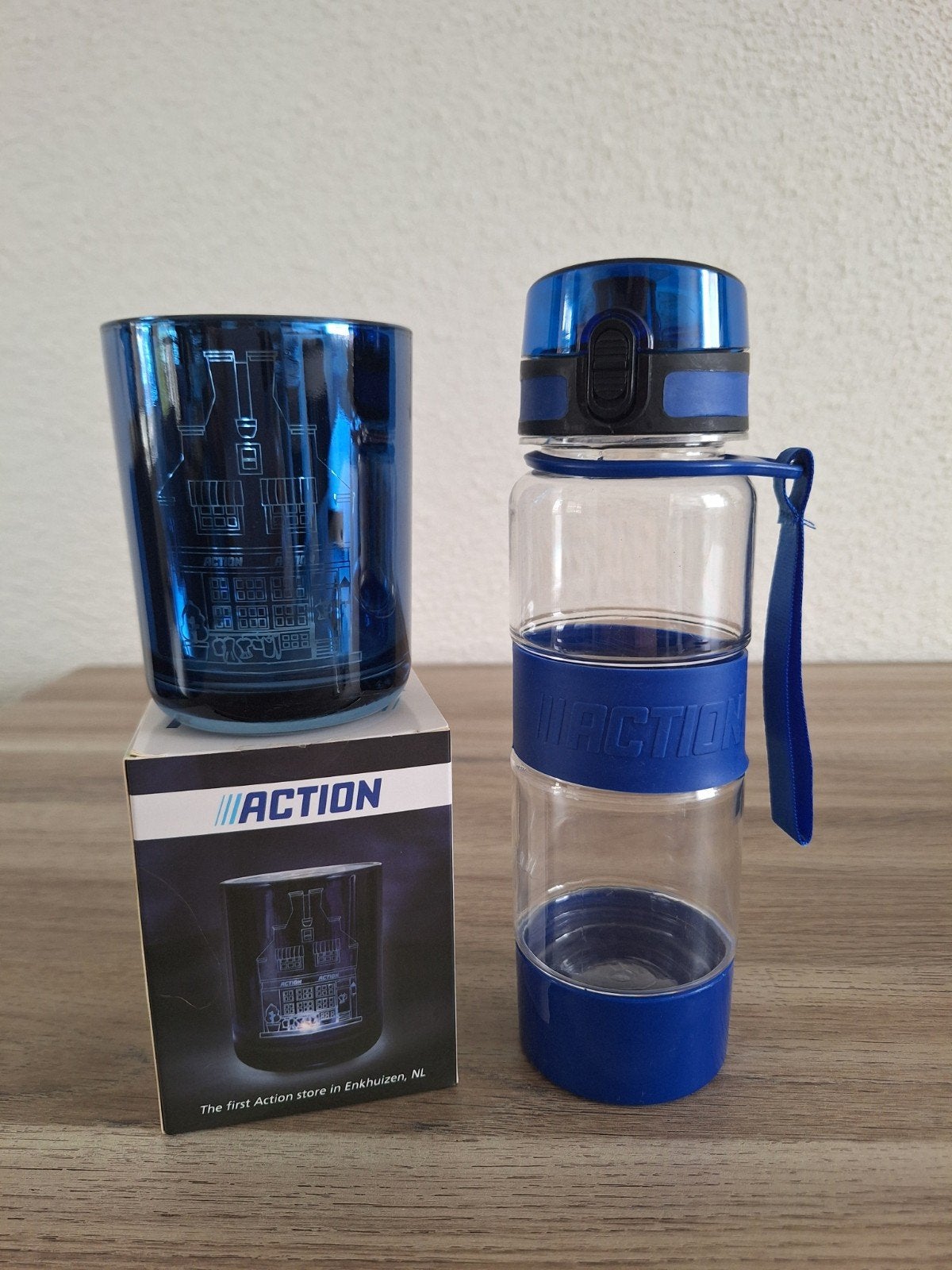 Action drinkfles en glas - Limited Edition Enkhuizen. Nieuw, Kunststof, Nieuw, Ophalen of Verzenden, Overige merken