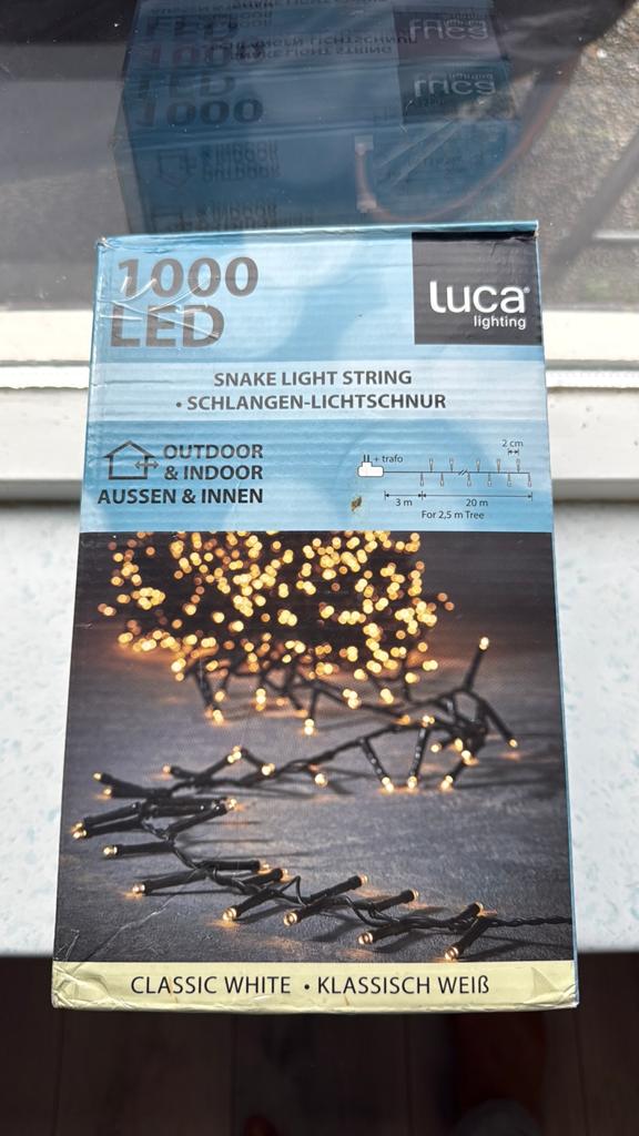 LED Snake Light String Klassiek Wit, Tuin en Terras, Buitenverlichting, Ophalen, Gebruikt, Minder dan 50 watt, Overige typen