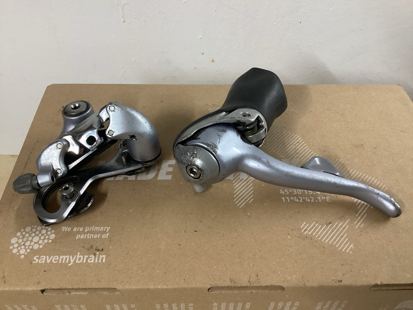 Shimano RSX Derailleur en linker Shifter Set - Gebruikt, Gebruikt, Verzenden, Derailleur of Ketting, Aluminium