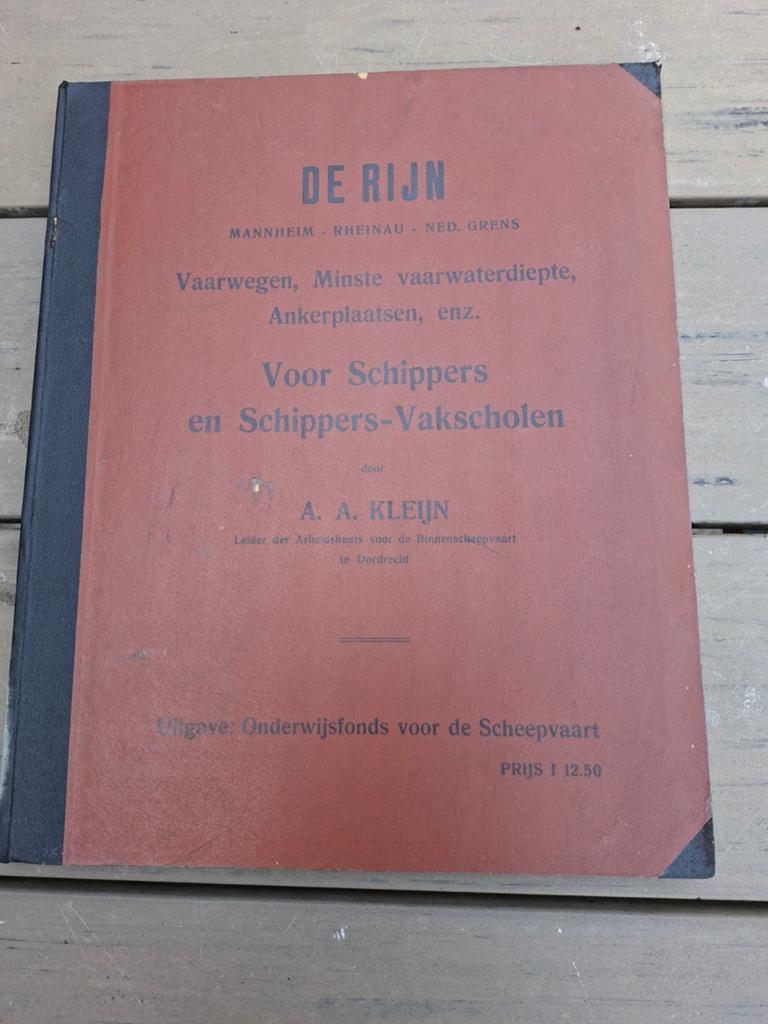 De Rijn: Vaarwegen, Minste Vaarwaterdiepte, Ankerplaatsen, Boeken, Gelezen, Overige atlassen, A.A. Kleijn, Ophalen of Verzenden