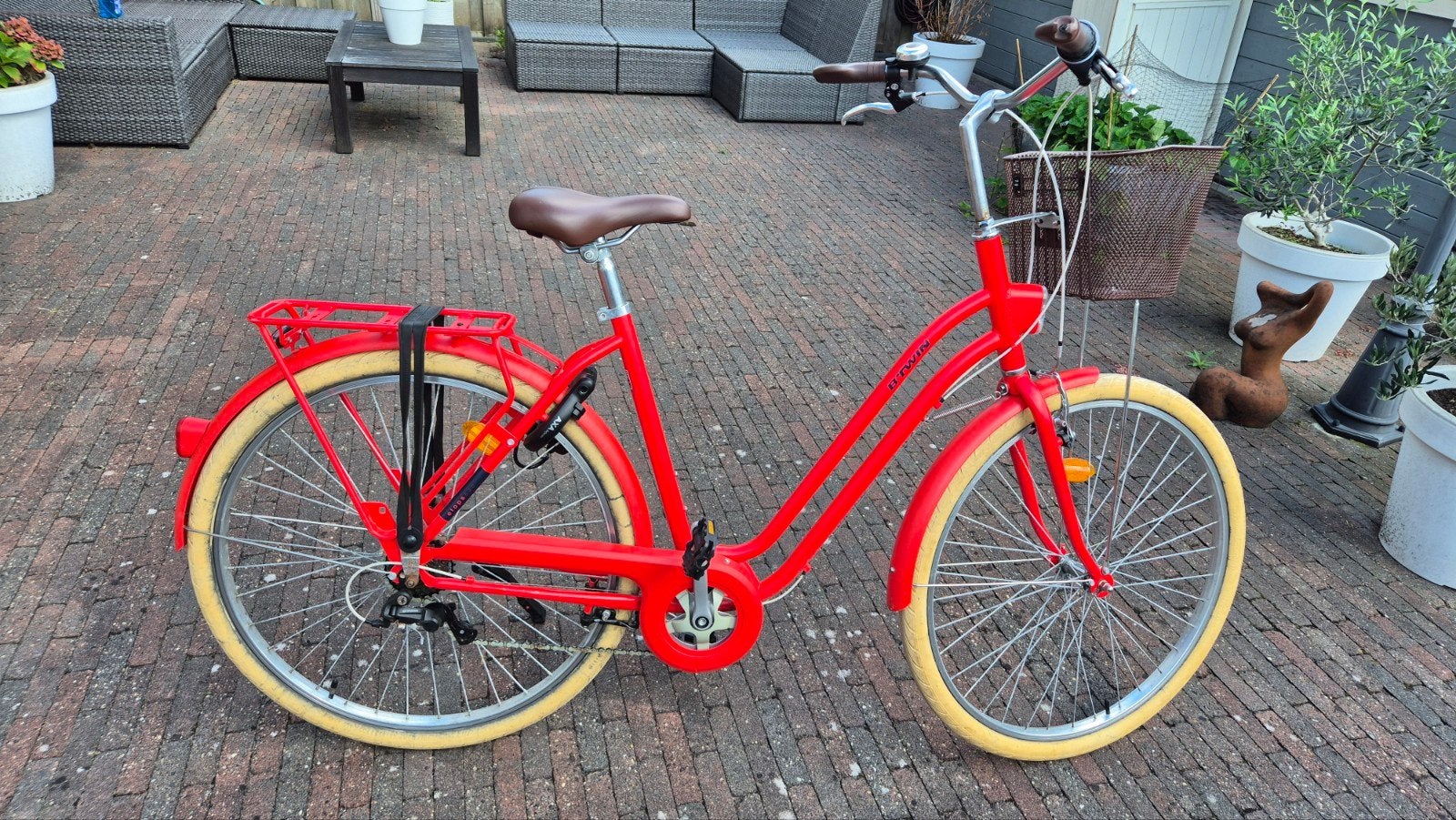 B’TWIN Elops 520 damesfiets – €100, Ophalen, Zo goed als nieuw, Staal