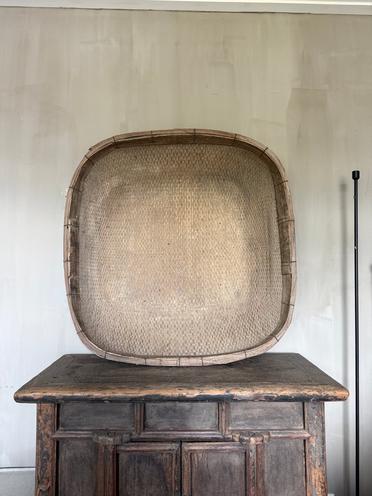 Antieke Chinese rijstzeef - Unieke wanddecoratie, Antiek en Kunst, Antiek | Woonaccessoires, Ophalen