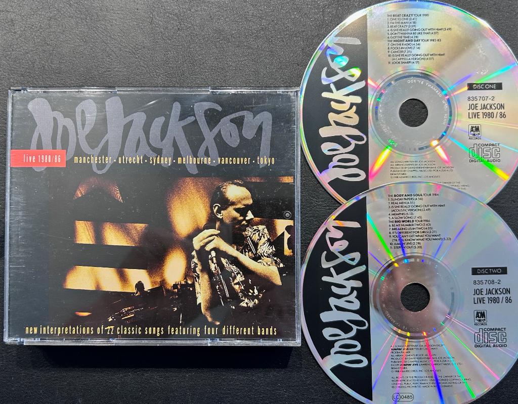 JOE JACKSON - Live 1980/86 ( 2CD ), Cd's en Dvd's, Cd's | Rock, Gebruikt, Poprock, Ophalen of Verzenden