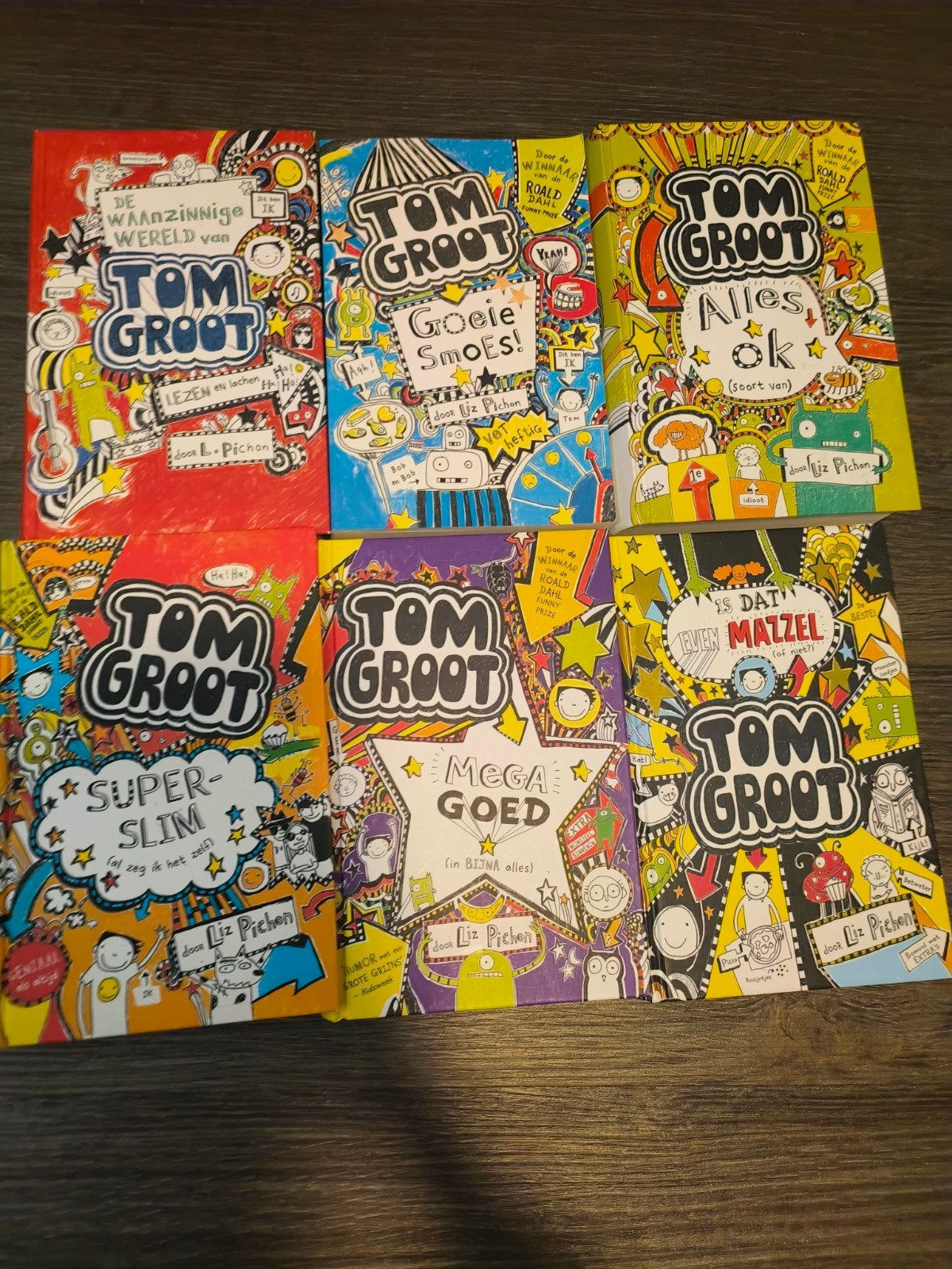 Tom Groot boeken - Nummers 1 t/m 5 + 7 (6 boeken), Ophalen of Verzenden, Zo goed als nieuw, Fictie algemeen