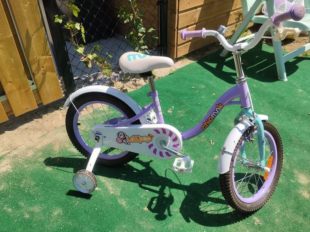 16inch Chipmunk meisjes fiets z.g.a.n. incl zijwieltjes, Terugtraprem, 16 inch, Ophalen, Overige merken