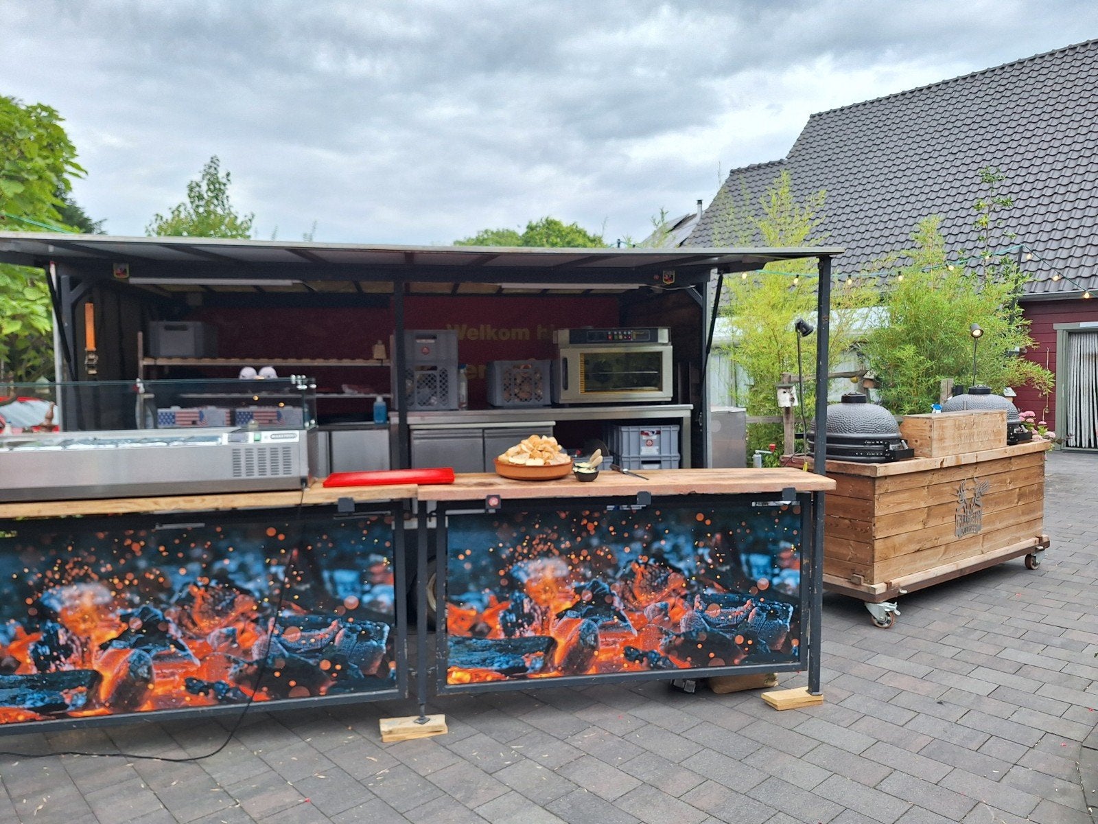 Foodtruck, aanhanger iforwilliams , dubbelasser, Ophalen of Verzenden