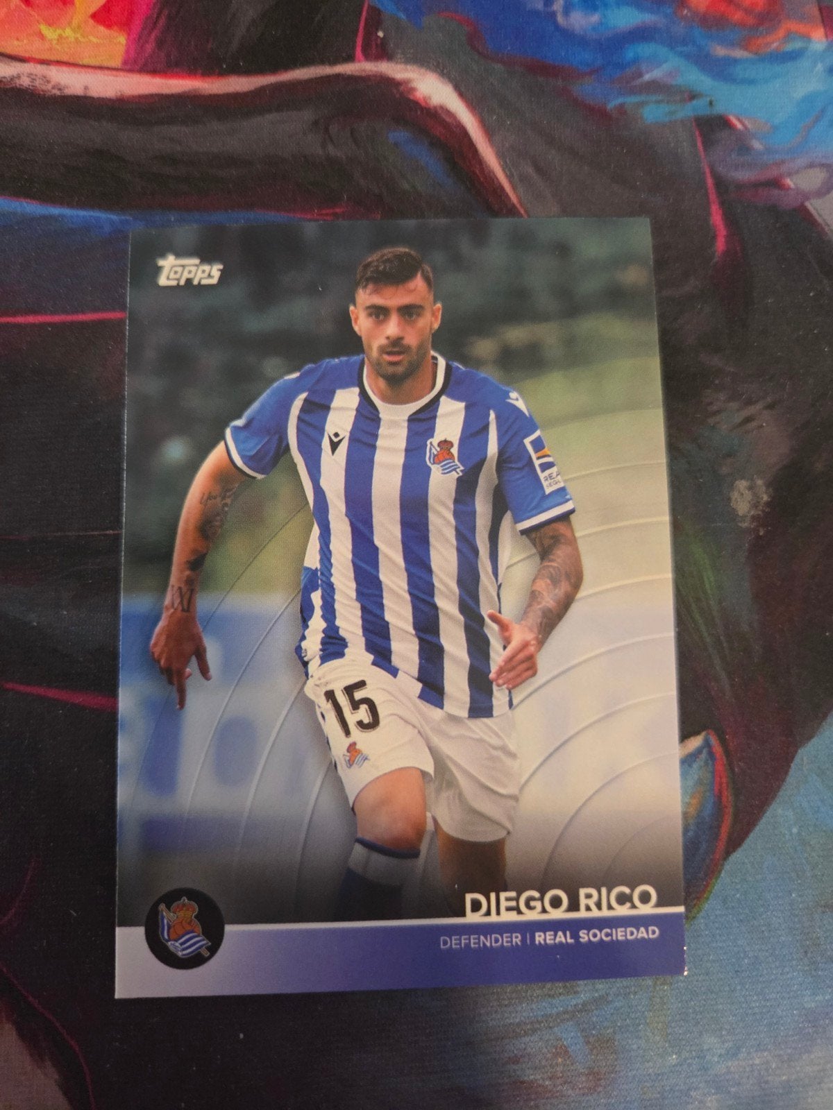 Topps Diego Rico Real Sociedad Voetbalkaart, Ophalen of Verzenden