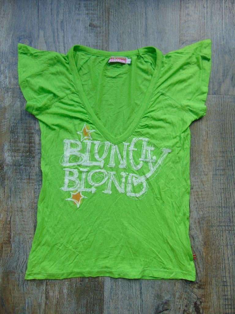 Blond Amsterdam T-shirt groen maat 40 shirt Blunely Blond, Kleding | Dames, Ophalen of Verzenden, Zo goed als nieuw, Korte mouw