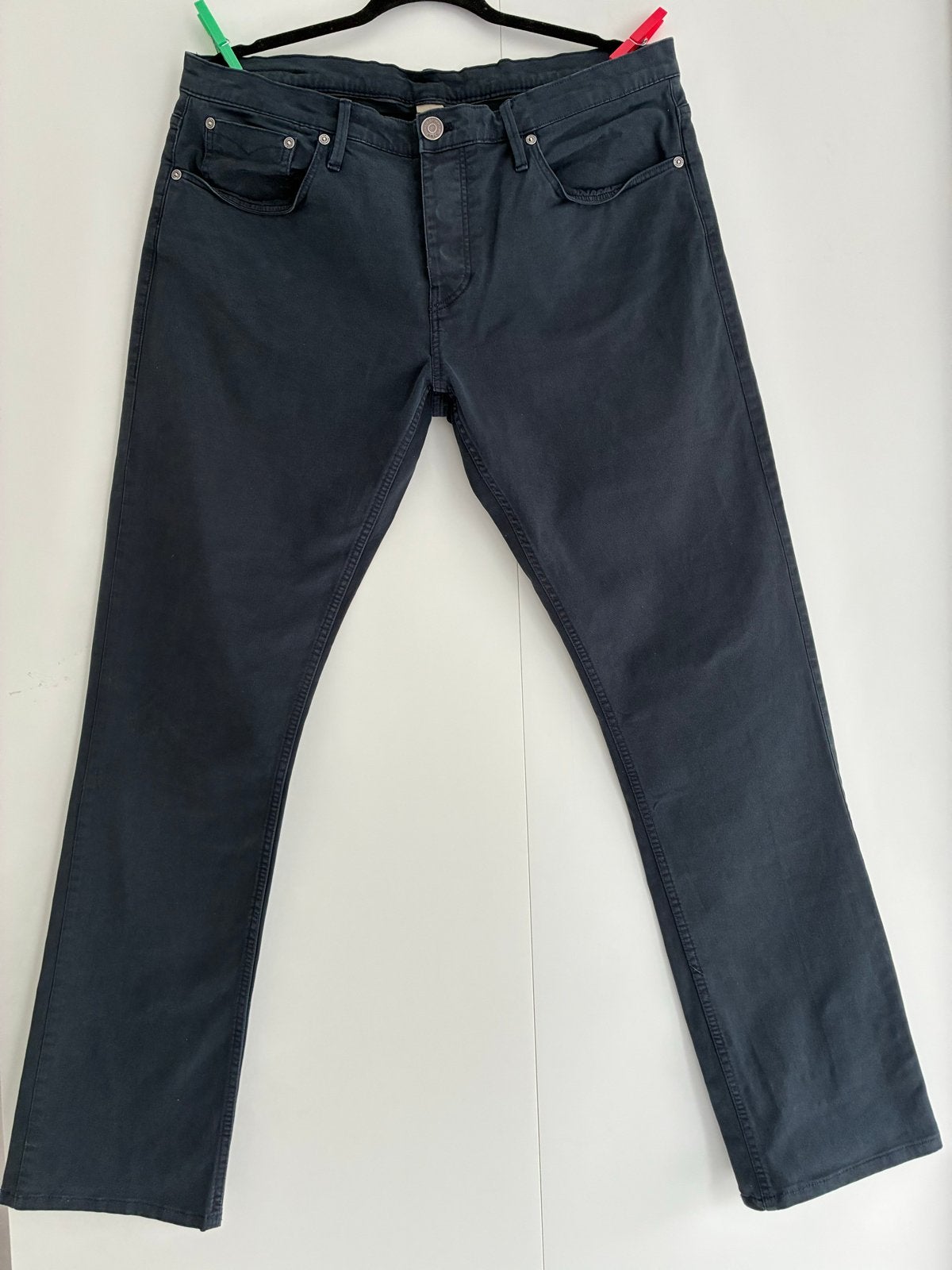 Burberry Brit Heren Broek - Donkerblauw W36, Ophalen of Verzenden, Gedragen, Maat 56/58 (XL), Blauw