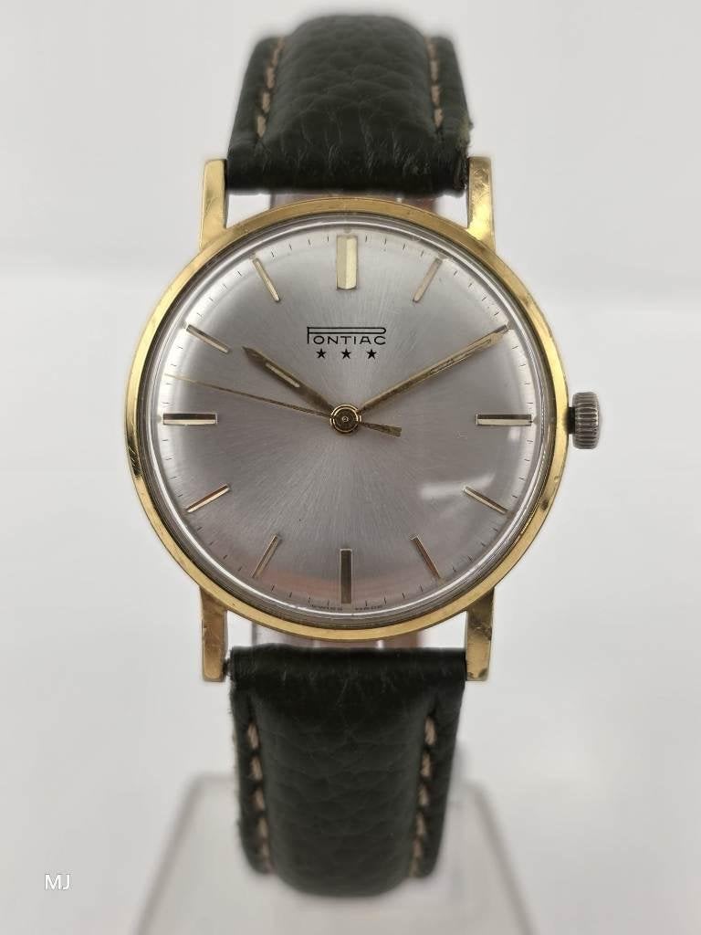Pontiac herenhorloge, Sieraden, Tassen en Uiterlijk, Horloges | Heren, Overige merken, Staal, ., Polshorloge