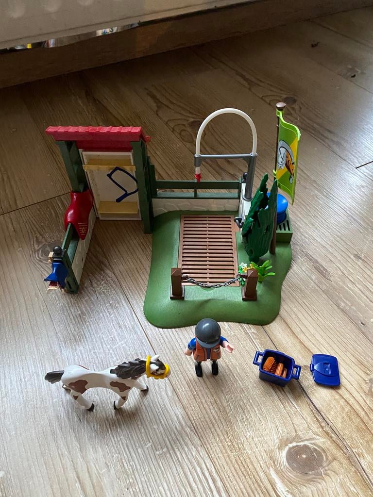 Playmobil paarden wasstraat set 6929, Ophalen of Verzenden, Zo goed als nieuw