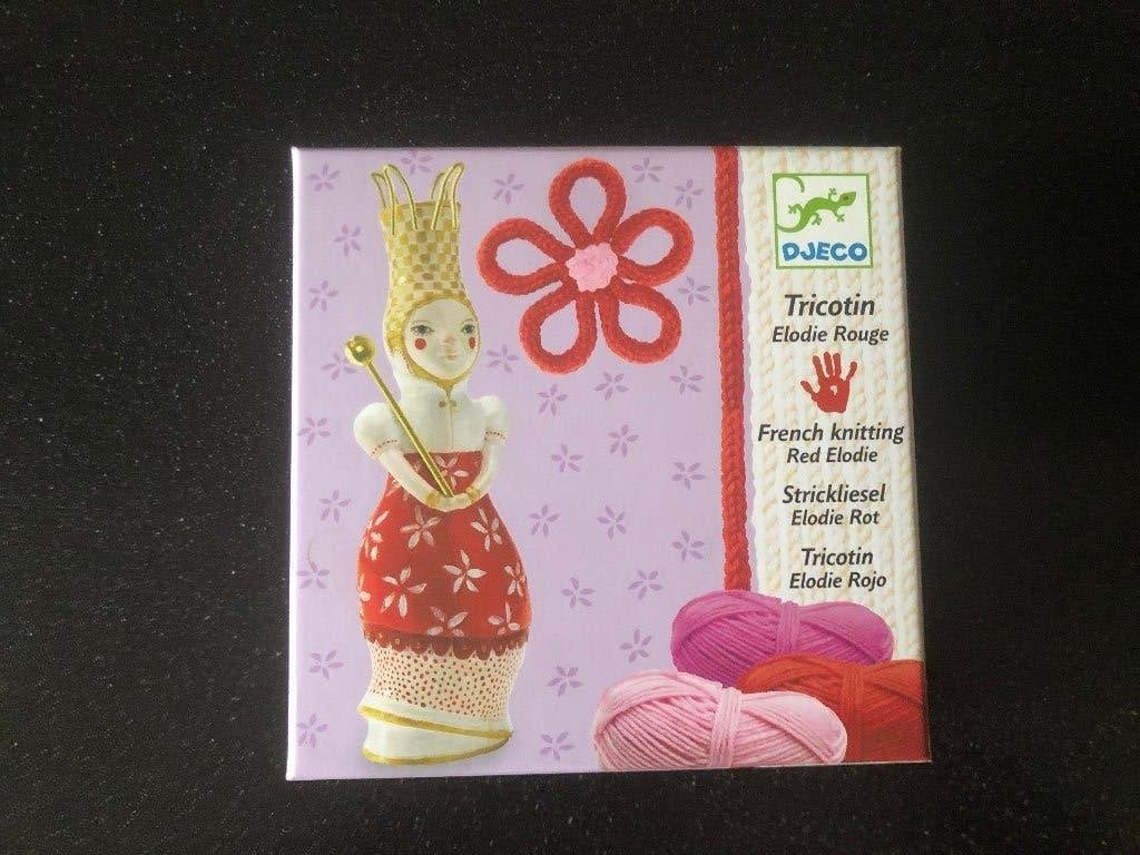 Nieuwstaat Djeco Tricotin elodie rouge - pompons punniken, Ophalen of Verzenden, Zo goed als nieuw, Meisje