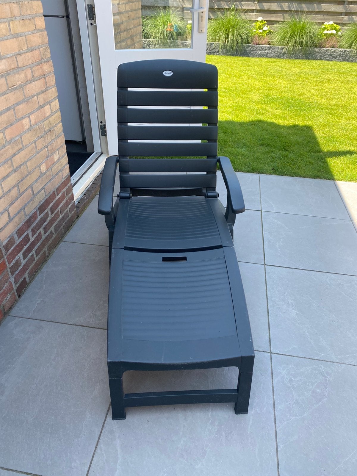 Hartman ligbed, Tuin en Terras, Ophalen, Zo goed als nieuw, Kunststof, Verrijdbaar