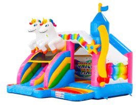 UNICORN springkussen te huur, Ophalen, Zo goed als nieuw, Verjaardag