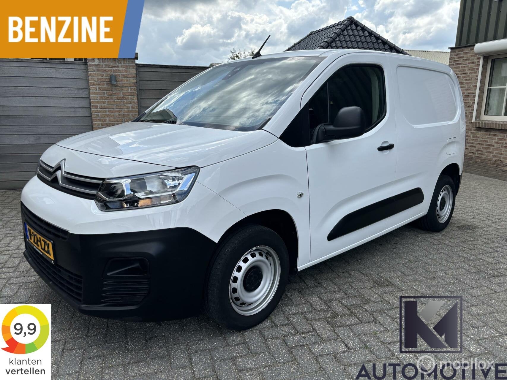 Citroen Berlingo 1.2tBenzine|Airco|Schuifdeur|DAB|Cruisecont, Auto's, Citroën, Wit, Bedrijf, Handgeschakeld