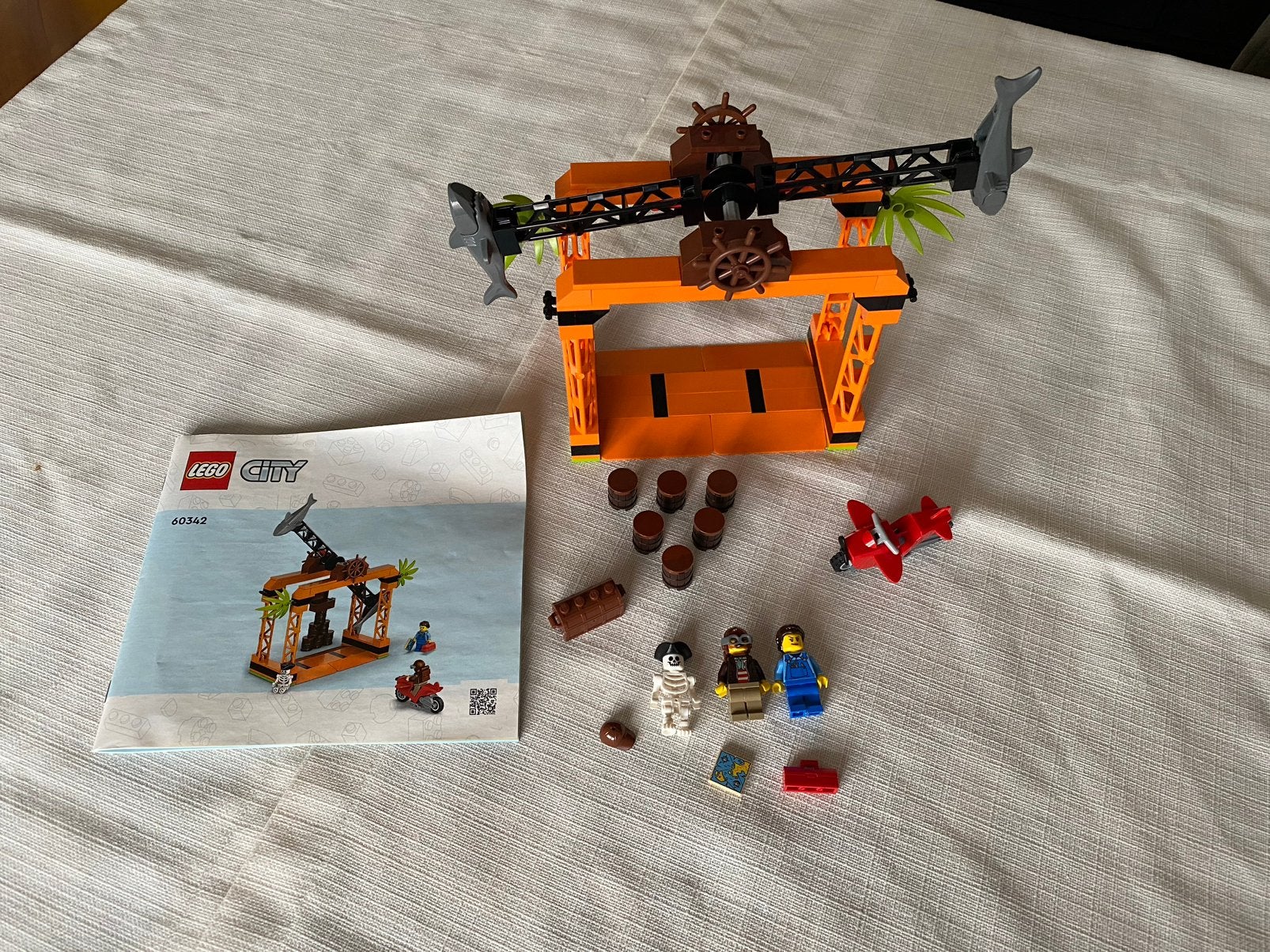 Lego 60342 The Shark Attack Stunt Challenge, Compleet, Gebruikt, Overige thema's, Lego
