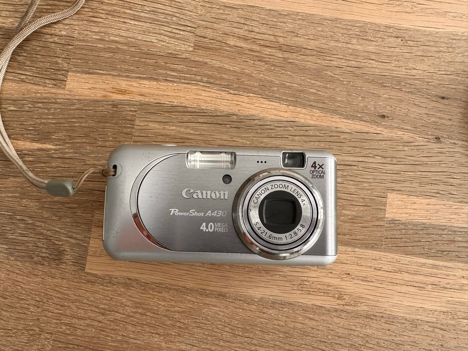 Canon PowerShot A430 Compactcamera - 4.0 MP, 4x optische zoo, Ingebouwde flitser, Gebruikt, Canon, Ophalen of Verzenden