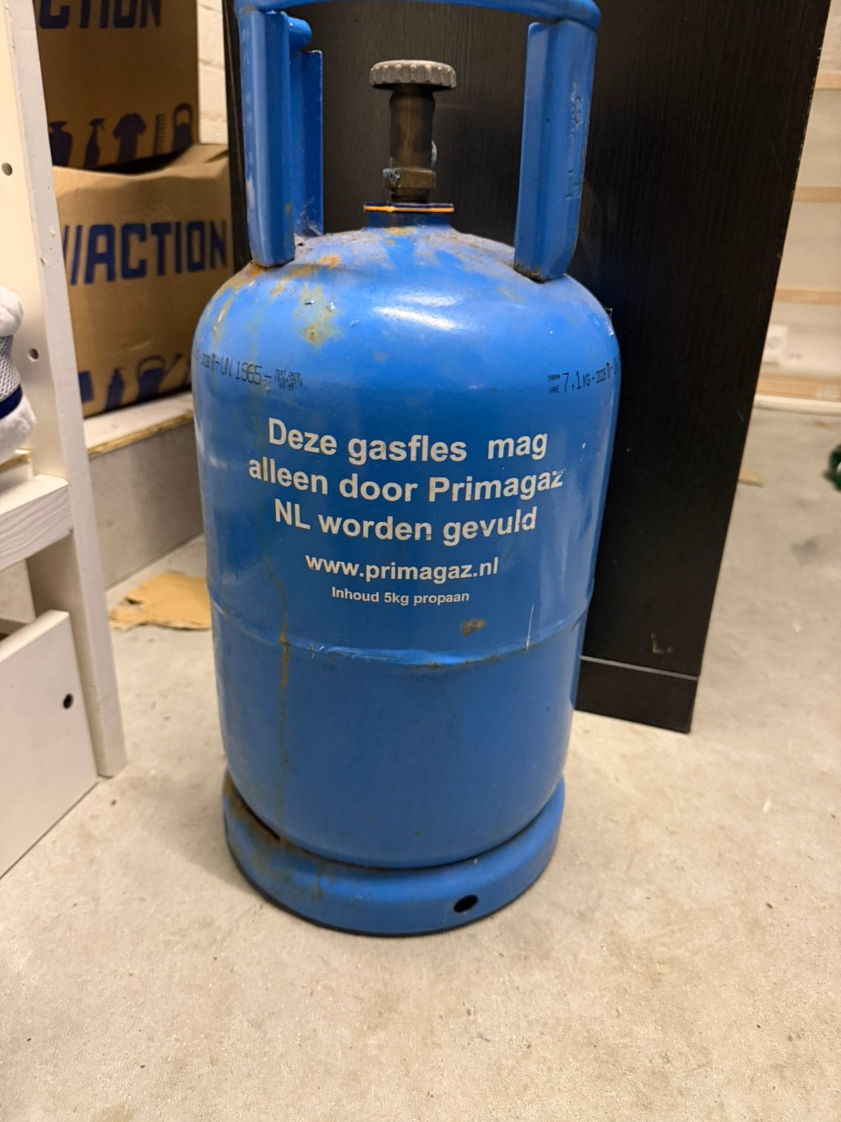 Primagaz EasyBlue 5 kg propaangasfles Lege gasfles., Ophalen, Zo goed als nieuw
