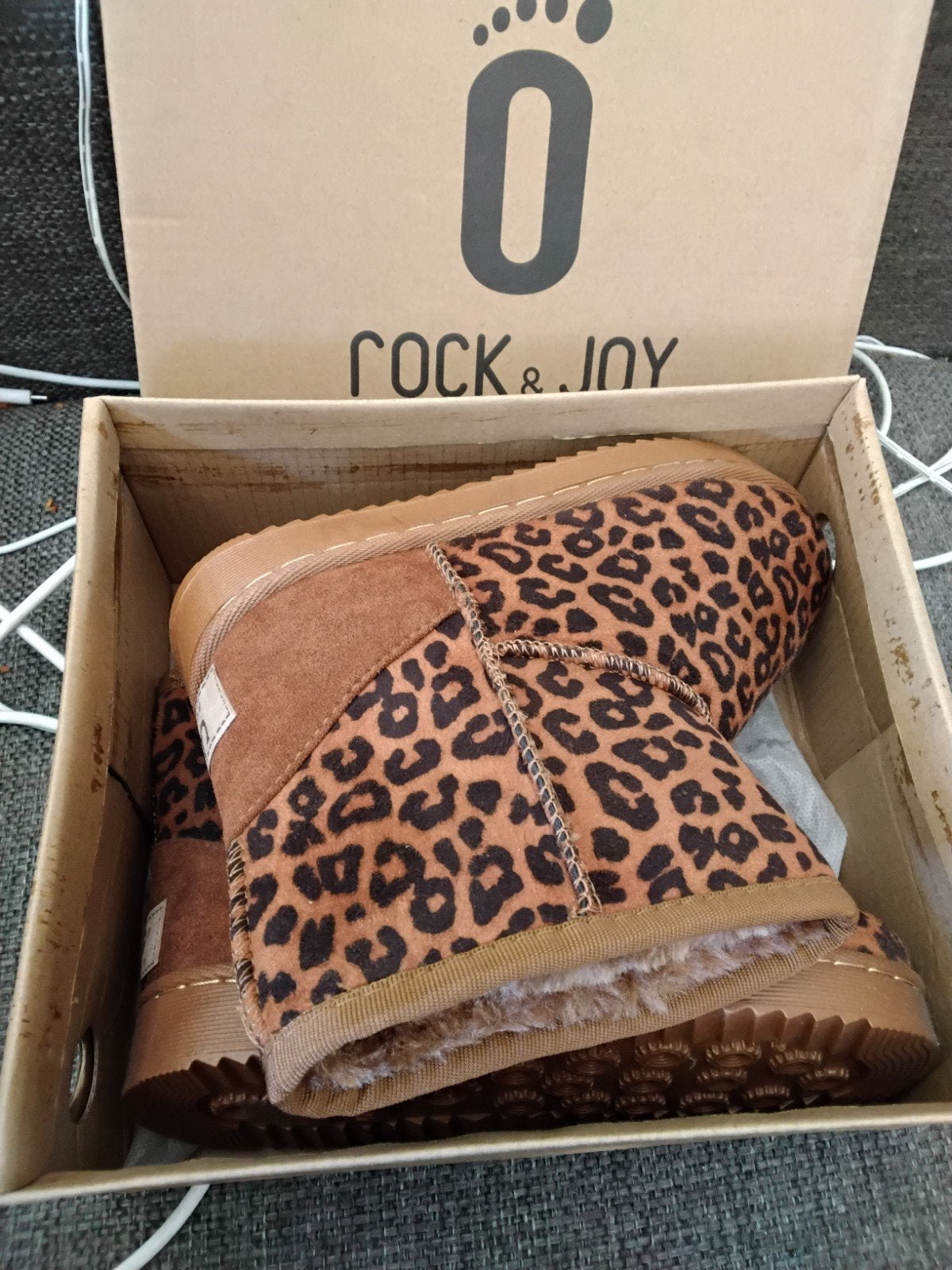 Nieuwe rock & Joy laarzen met luipaardprint - Maat 21, Jongen of Meisje, Nieuw, Ophalen of Verzenden, Laarzen
