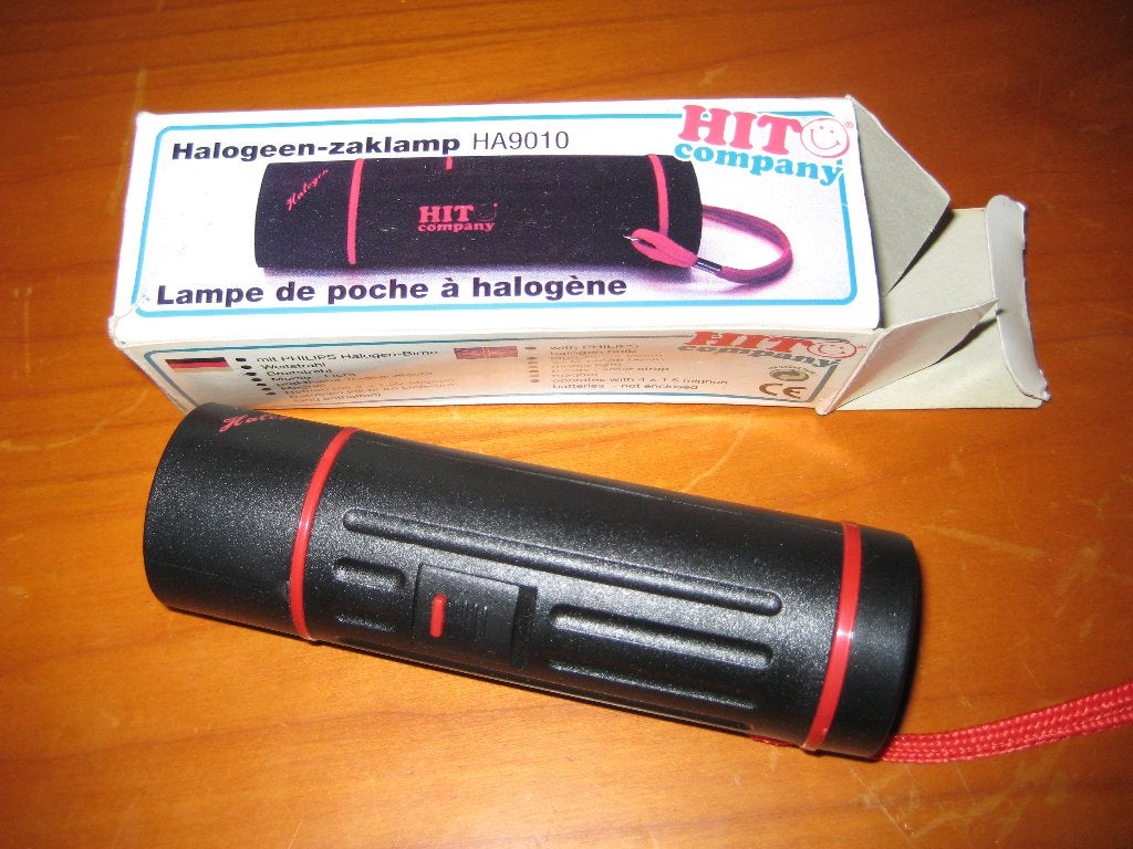 Halogen-zaklamp, Ophalen of Verzenden, Zo goed als nieuw