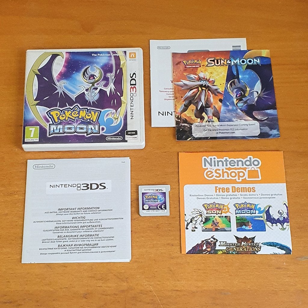 3DS | Pokemon MOON, Avontuur en Actie, Gebruikt, 1 speler, Ophalen of Verzenden