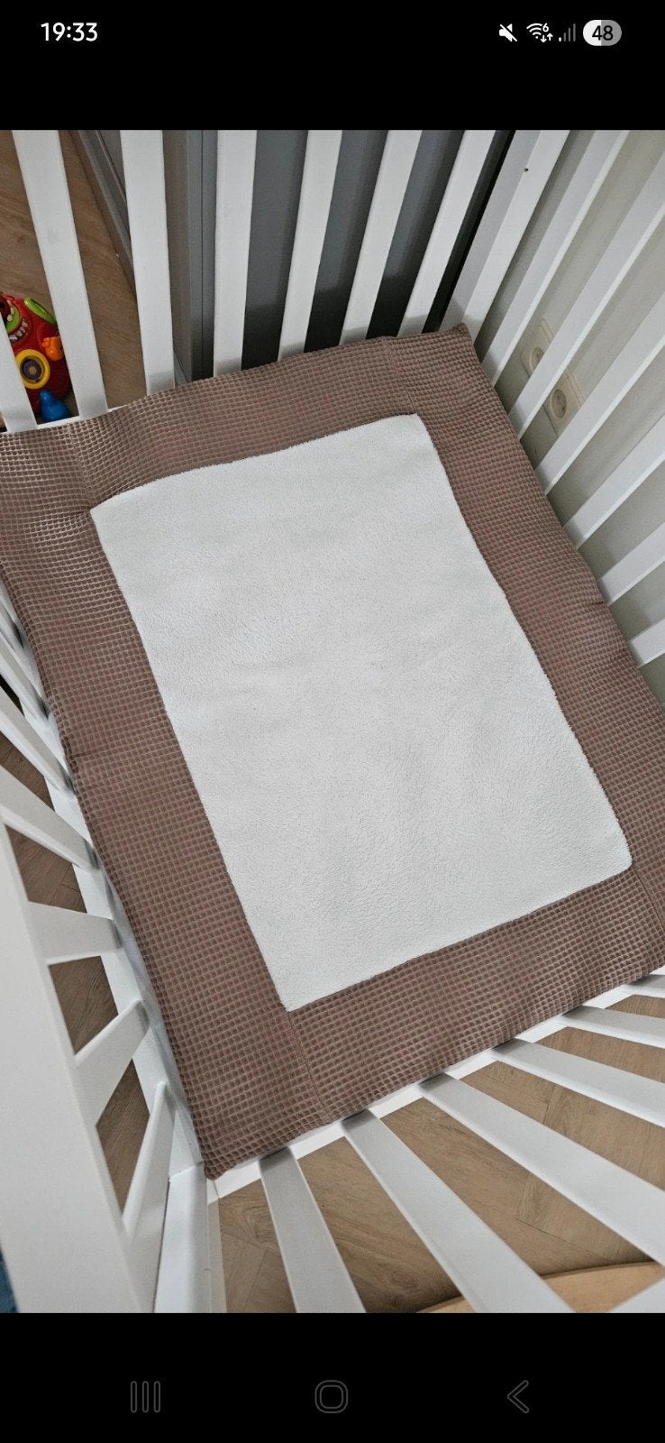 Boxkleed bruin/wit, Ophalen of Verzenden