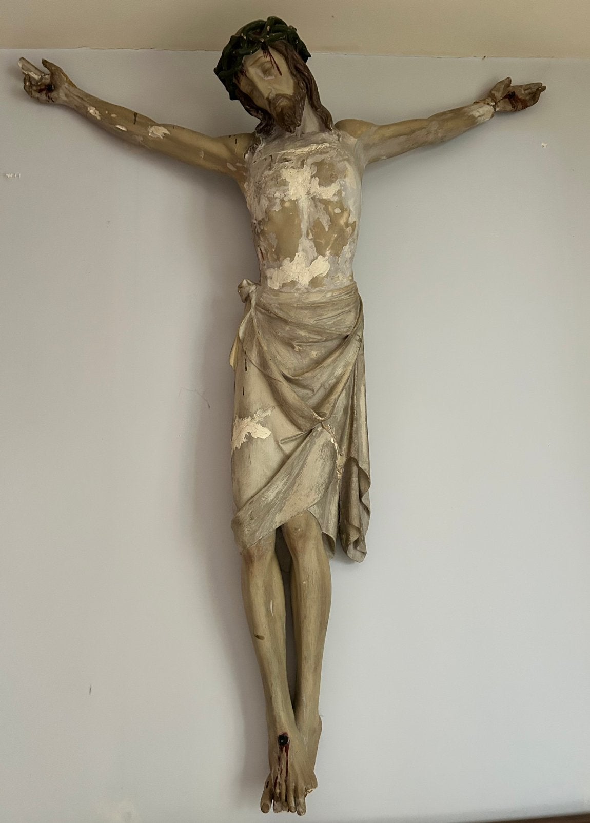 Kruisbeeld (groot +/- 140 breed +/- 160 m hoog. 250. Euro, Ophalen of Verzenden