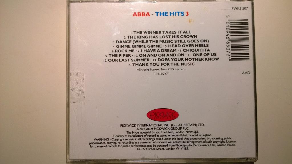 ABBA - The Hits 3, Ophalen of Verzenden, Zo goed als nieuw