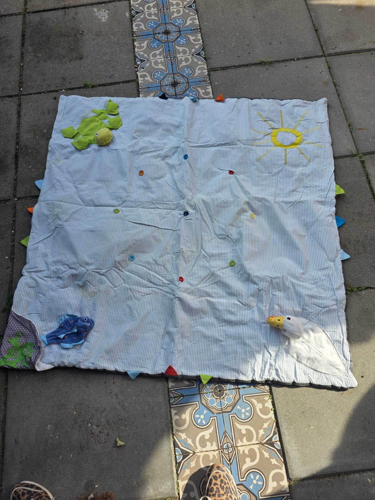Leuk speelkleed voor baby met dieren en zon, Ophalen of Verzenden, Gebruikt