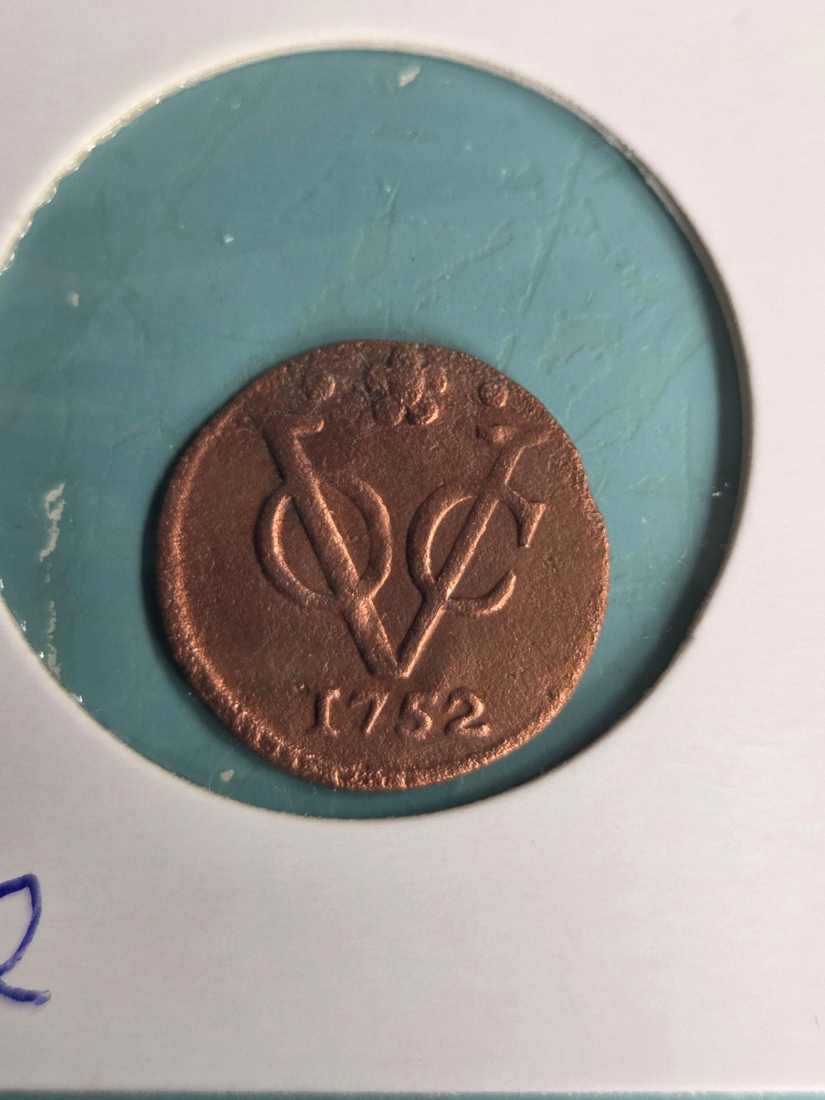 voc halve duit 1752 H, Ophalen of Verzenden, Vóór koninkrijk, Overige waardes