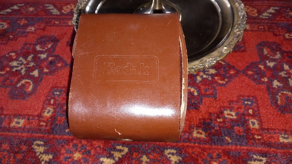 Zeldzame ~1960 Kodak Brownie Starmite flitser camera in tas, Ophalen of Verzenden, Gebruikt, Compact, Kodak