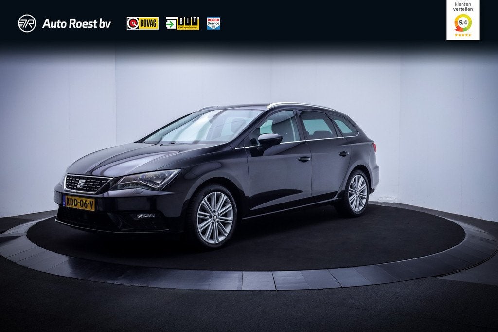 SEAT Leon ST 1.4T 150Pk Dsg EXCELLENT KEYLESS | STOELVERW. |, Auto's, Seat, Gebruikt, Zwart, 4 cilinders, 150 pk