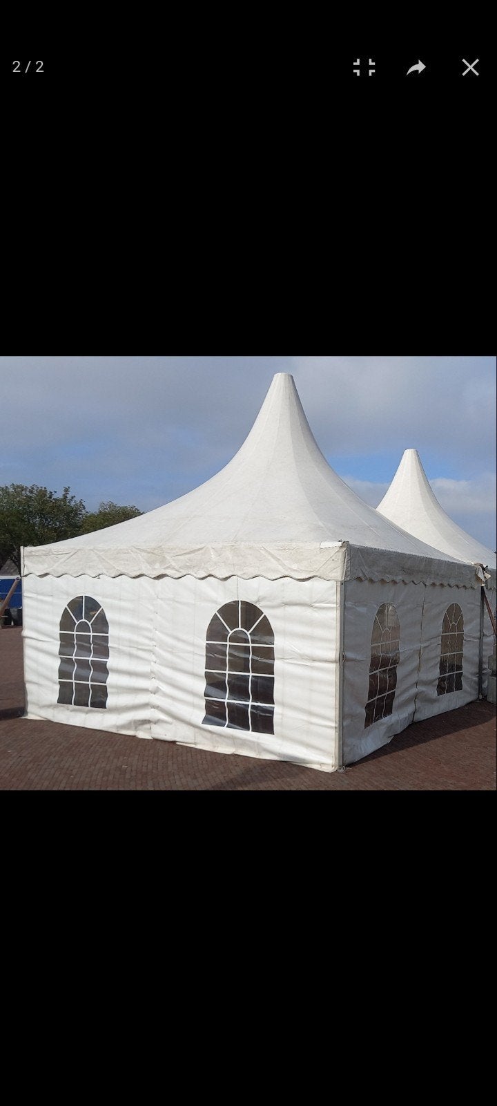 pagodetent professionele feesttent 3x3meter, Ophalen, Gebruikt, 8 meter of meer