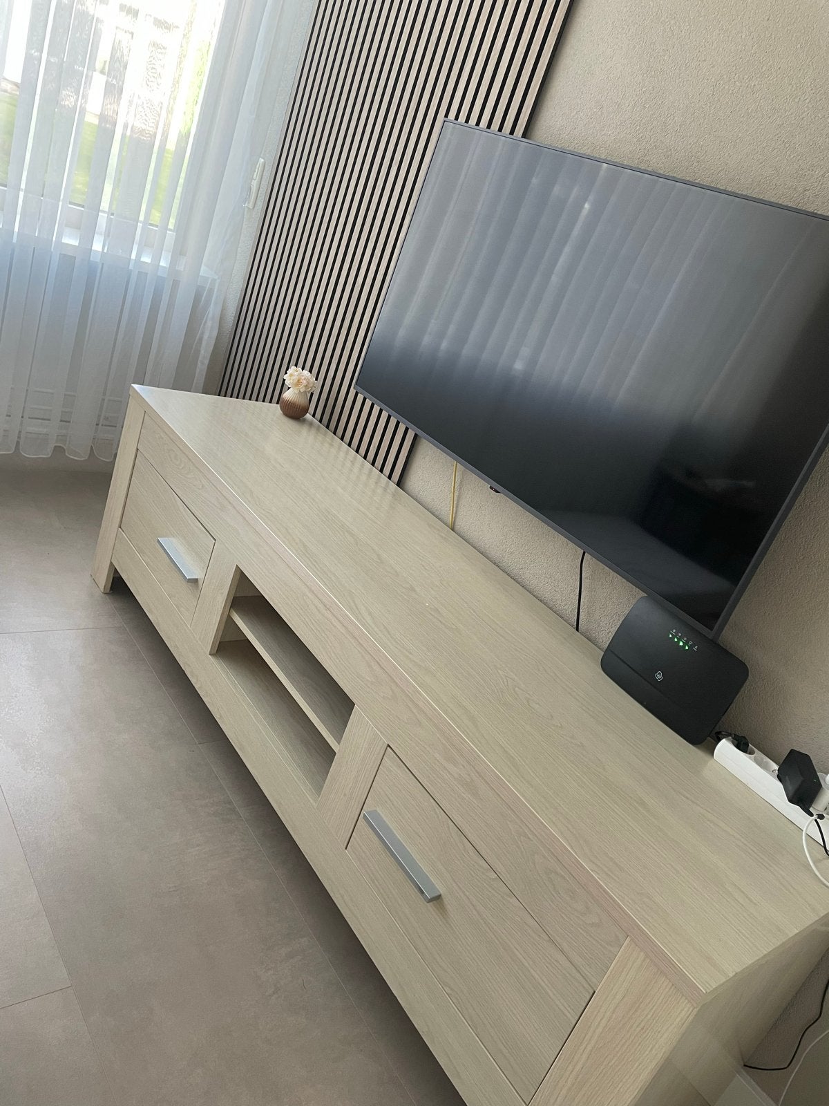 Zo goed als nieuwe tv kast, Ophalen, 50 tot 100 cm, Zo goed als nieuw, Beige