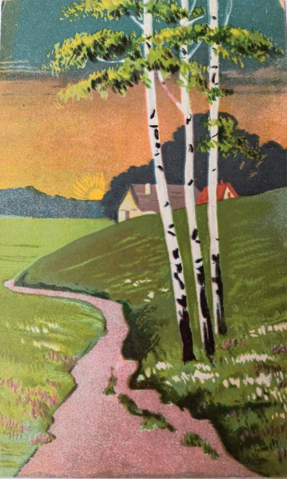 kunst ansichtkaart rond 1930, Ophalen of Verzenden, 1920 tot 1940, Ongelopen, Overig Europa