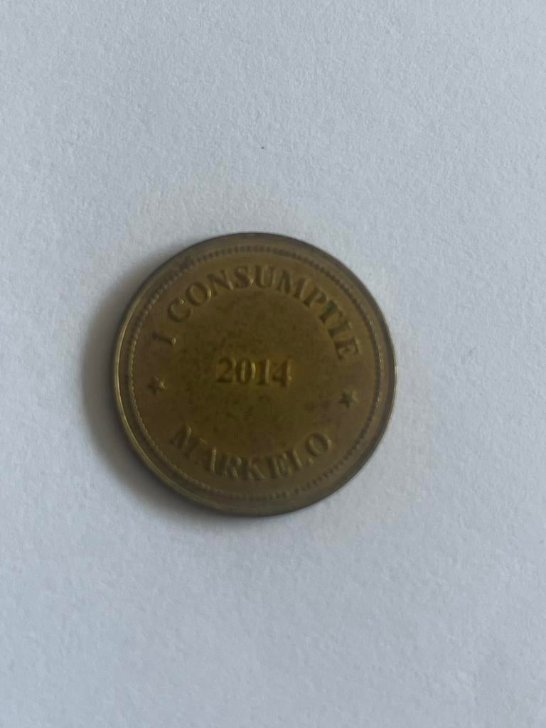 Consumptiemunt Dieka Markelo 2014, Ophalen of Verzenden, Overige waardes, Losse munt