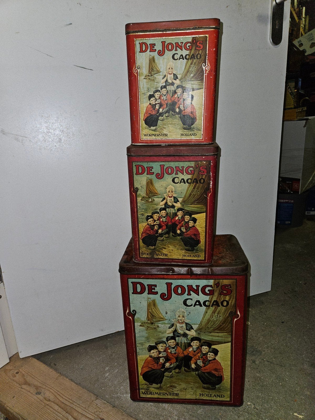 De Jong Cacao Volendammers 15 5 en 2.5 kg, Verzamelen, Ophalen of Verzenden, Overige
