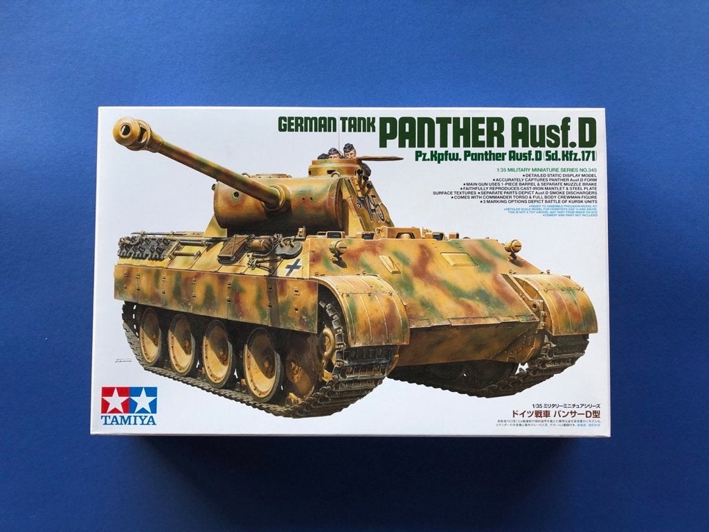 Tamiya	35345	Pz.Kpfw. Panther Ausf. D (Sd.Kfz. 171)	1/35, Tank, 1:32 tot 1:50, Nieuw, Ophalen of Verzenden