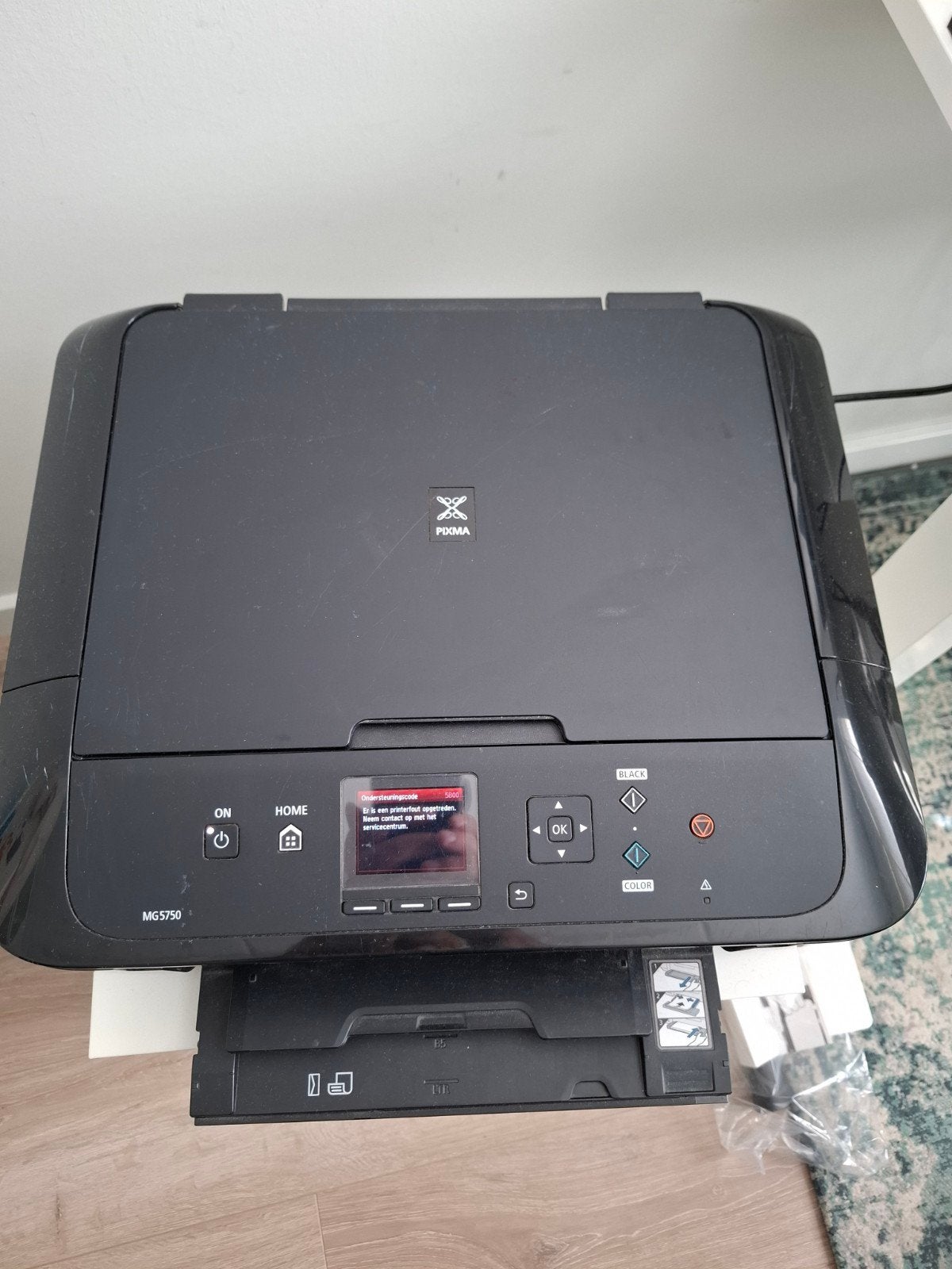 Canon MG5750 All-in-One printer met foutcode 5B00, Printer, Inkjetprinter, Draadloos, Ophalen of Verzenden