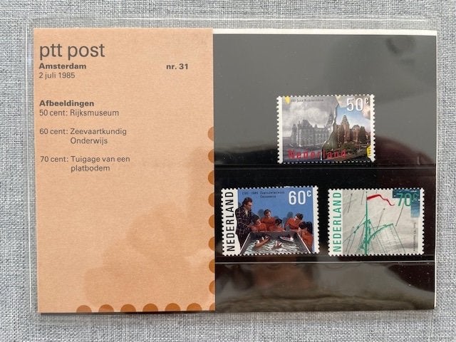 Postzegelmapje PZM31 - Amsterdam 1985 Postfris, Ophalen of Verzenden, Postfris, Plaats of Gebouw