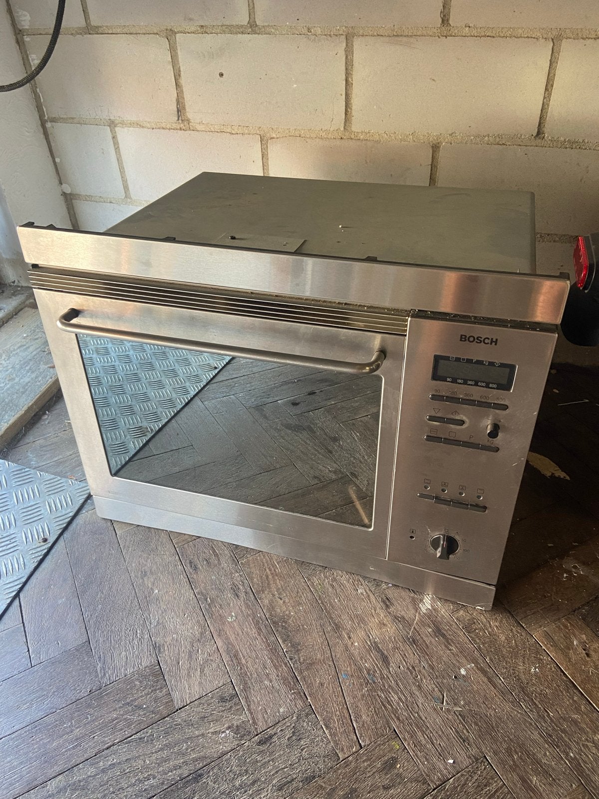 Bosch inbouw combi-oven - Magnetron Gebruikt, Ophalen, 45 tot 50 cm, Gebruikt, Hete lucht