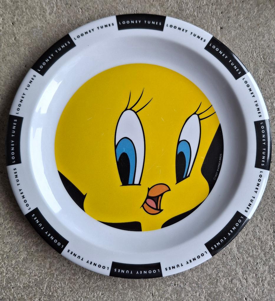 Melamine bordje: Tweety, Huis en Inrichting, Keuken | Servies, Ophalen, Overige materialen, Gebruikt, Bord(en)