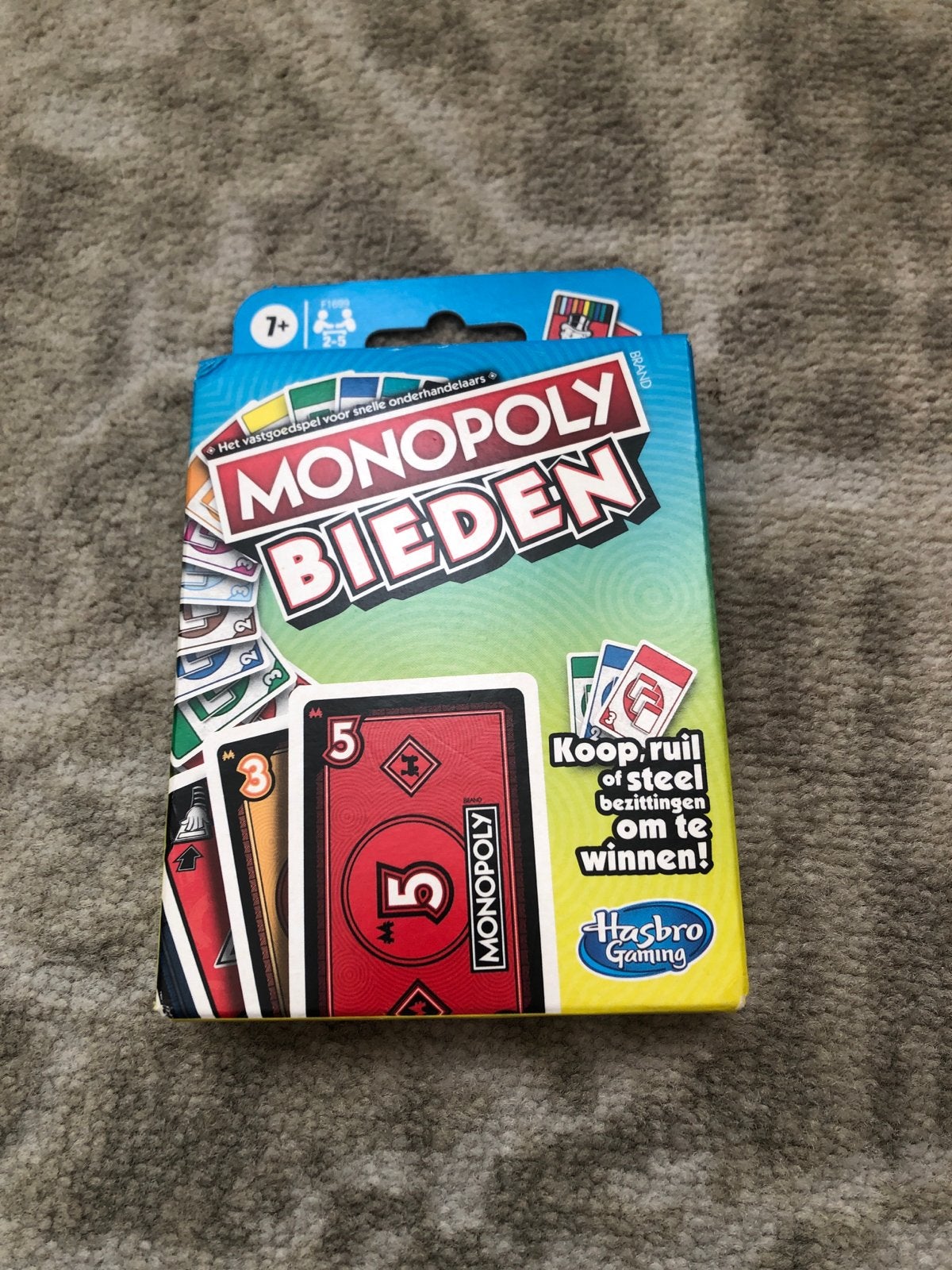 Monopoly Bieden Kaartspel - Snel Vastgoedspel, Een of twee spelers, Ophalen of Verzenden, Nieuw